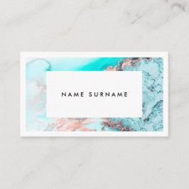 Künstler-MarmorgoldAquarell-Visitenkarte Visitenkarte