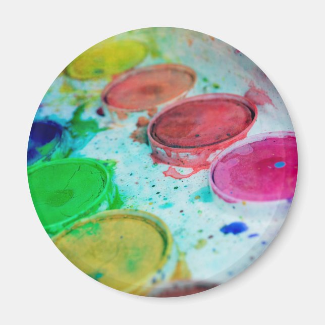 Künstler mehrfarbige Farbpalette Magnet (Vorne)