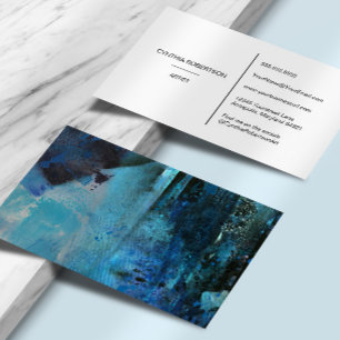 Künstler Minimalistisch Elegant Einfache Malerei K Visitenkarte