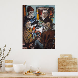 Künstler mit Gemüse Max Beckmann Poster