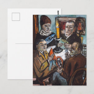 Künstler mit Gemüse Max Beckmann Postkarte