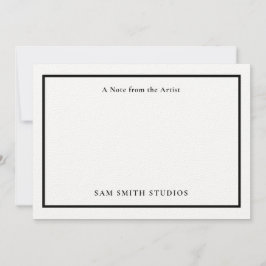 Künstler mit individueller Note Dankeskarte