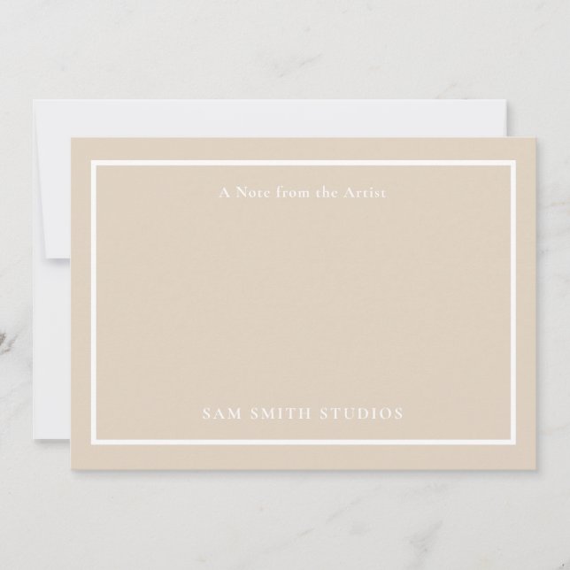 Künstler mit individueller Note Dankeskarte (Vorderseite)