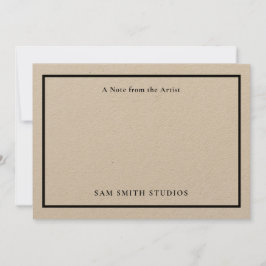 Künstler mit individueller Note Dankeskarte