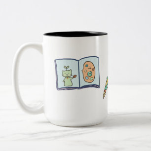 Künstler Reise Süßes Skizzenbuch Kunst Zweifarbige Tasse