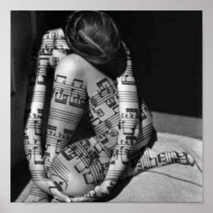 Künstler, schwarzweiß poster