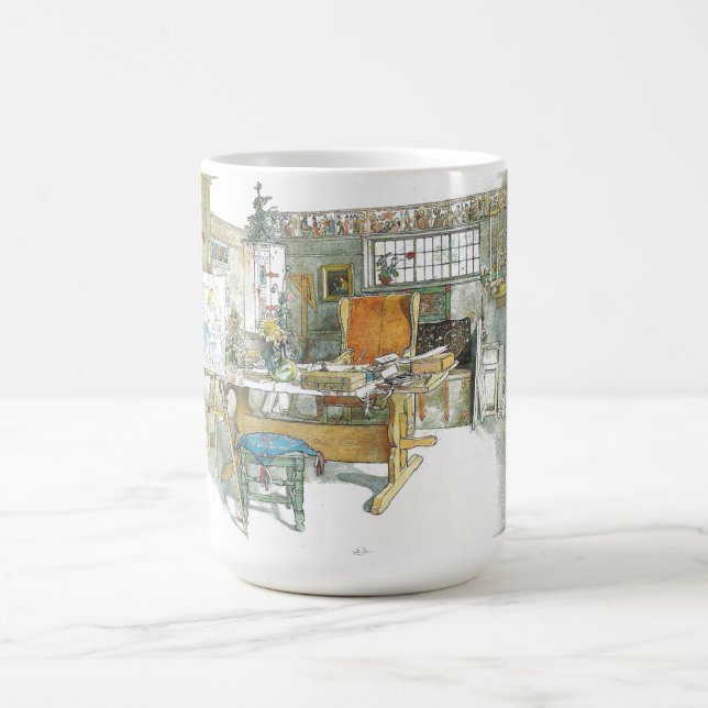 Künstler-Studio-Arbeitsraumwatercolor-Tasse Karls Kaffeetasse (Mittel)