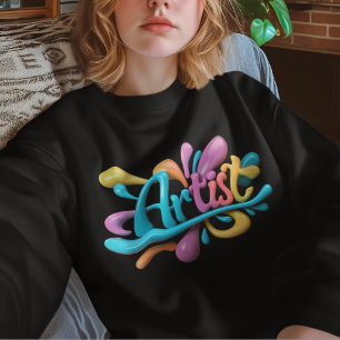 Künstler-Typografie, bunt, modern, stilvoll Sweatshirt