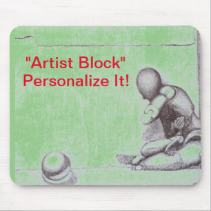 Künstler und Kreative fürchten den Block m Mousepad