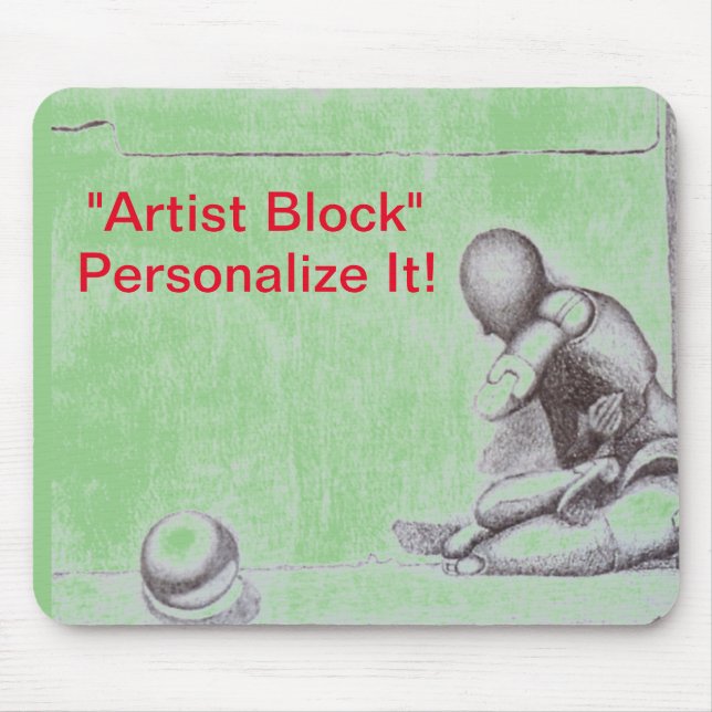 Künstler und Kreative fürchten den Block m Mousepad (Vorne)