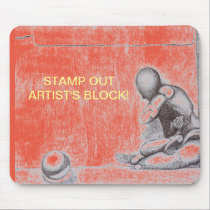 Künstler und Kreative fürchten den Block m Mousepad