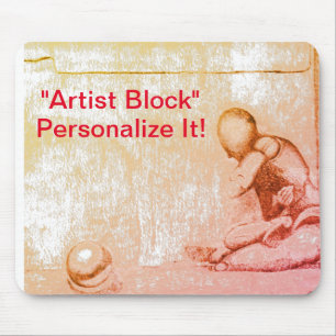 Künstler und Kreative fürchten den Block m Mousepad