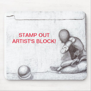 Künstler und Kreative fürchten den Block m Mousepad