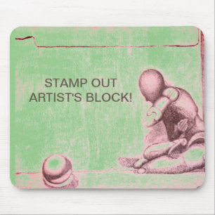 Künstler und Kreative fürchten den Block m Mousepad