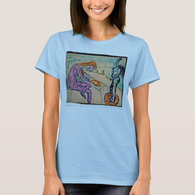 Künstler und Modell T-Shirt (Vorderseite)