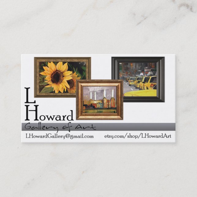 Künstler-Visitenkarte Visitenkarte (Vorderseite)