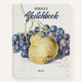 Künstler Zeichnete Still Life Sketchbook Individue Notizbuch