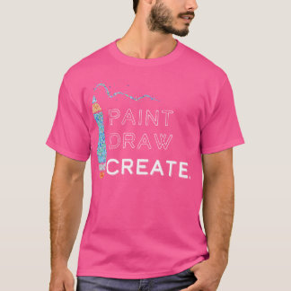 Künstler Zeichnung Zeichnung Malerei T-Shirt