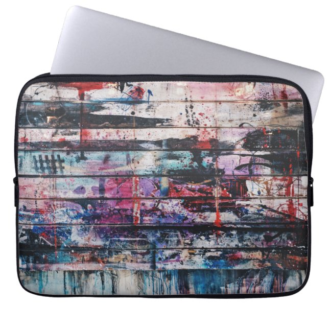 Künstlerbodenmalerei Laptopschutzhülle (Vorderseite)