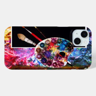 KÜNSTLERFARBPALETTE UND BRUSCHEN, schwarz Case-Mate iPhone Hülle