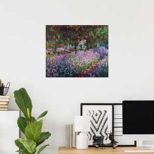 Künstlergarten in Giverny von Claude Monet Poster