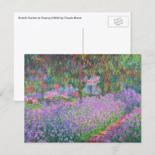 Künstlergarten in Giverny von Claude Monet Postkarte