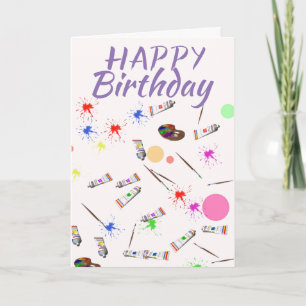 KünstlerGeburtstagskarte Karte