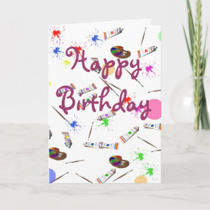 KünstlerGeburtstagskarte Karte