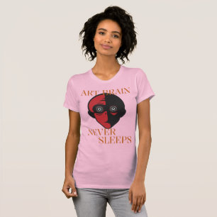 Künstlerhirn schläft nie Kreatives Hobby Chaos T-Shirt