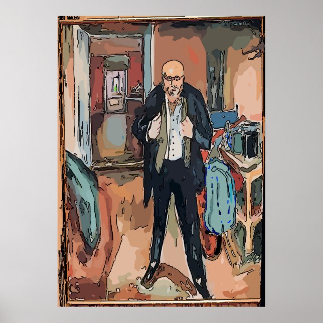 Künstlerin geht aus poster (Vorne)