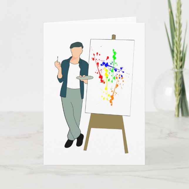 Künstlerin Karte (Vorderseite)