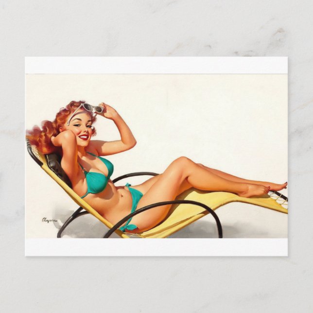 Künstlerin Postkarte (Vorderseite)