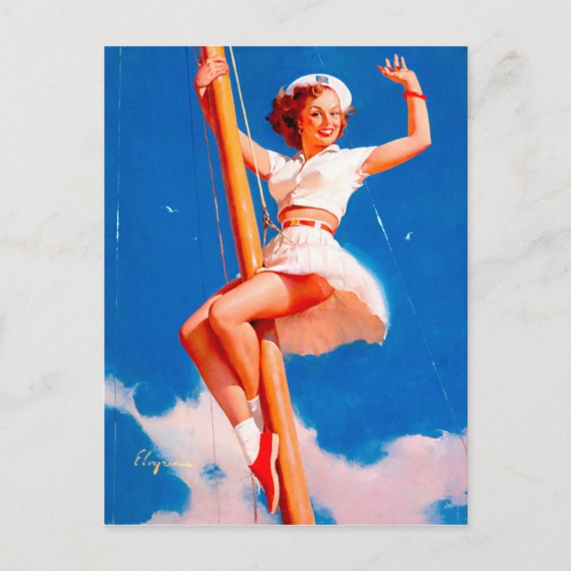 Künstlerin Postkarte (Vorderseite)