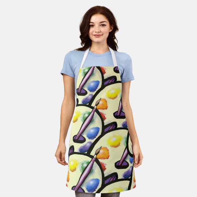 Künstlerin Schürze (Getragen)