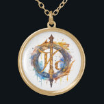 *~* Künstlerisch AP87 Nordic RUNE VIKING Inspirier Vergoldete Kette<br><div class="desc">(In AP87 nach den Dingen Viking oder AP40 für ähnliche Objekte suchen ) - NECKLACE . Das Bild ist groß, also können Sie es auf jedes ZAZZLE-PRODUKT übertragen. JEWELRY WITH INTENTION (R) - kreieren Sie Ihre eigene Absicht. Nutzen Sie dieses coole künstlerische künstlerische, moderne und Vintage Soul, das Kunstwerke erreicht,...</div>