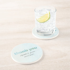 Künstlerisch blaue Aquarellbilder Getränkeuntersetzer