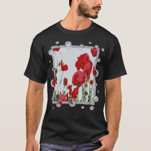 Künstlerisch-botanische rote Pflücke mit Spaß an d T-Shirt