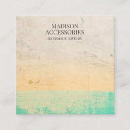 Künstlerisch-Chic-Schmuckgeschäft Quadratische Visitenkarte