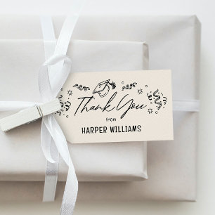 Künstlerisch Doodles Editierbarer Color Abschluss  Geschenkanhänger