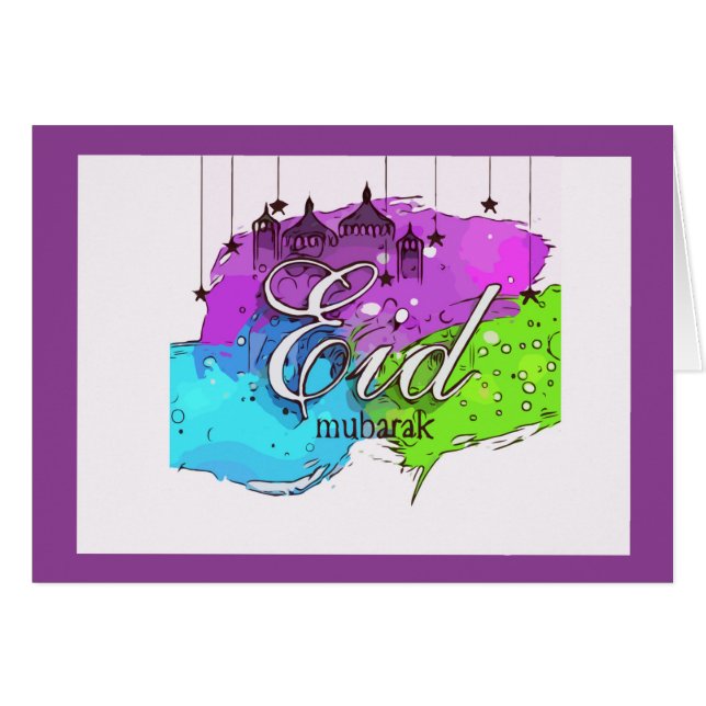 Künstlerisch entworfene Karte (Vorderseite (Horizontal))