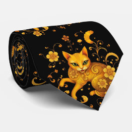 Künstlerisch farbenfrohe Jugendstil-Katalogmuster Krawatte