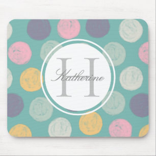 Künstlerisch farbig pastellfarbener Pollenpunkt Mousepad
