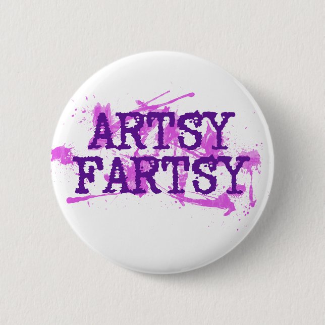 Künstlerisch Fartsy Button (Vorderseite)