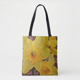 Künstlerisch Gelbe Daffodische Blume Tote Tasche
