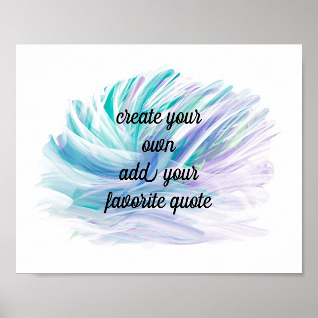 künstlerisch gemalt Design fügen ein Angebot paste Poster (Vorne)