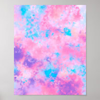 Künstlerisch Girl Pink Blue Abstrakt Paint Spritze