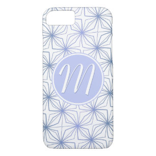 Künstlerisch Light Blue Lila Monogram Case-Mate iPhone Hülle