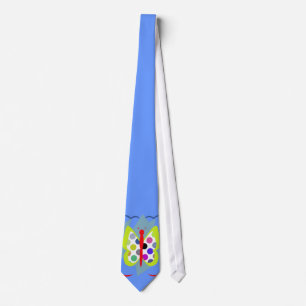 Künstlerisch Polka Dot Butterfly Neck Tie Krawatte