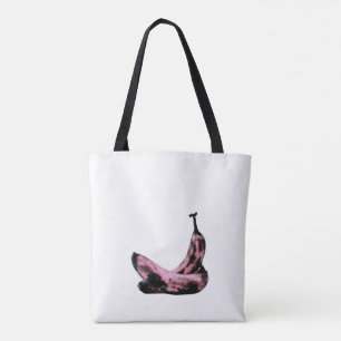 Künstlerisch rosa Schwarz-weiße Bananen