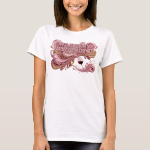 Künstlerisch Rosa WINE IS MY BEST FRIEND Slogan T- T-Shirt